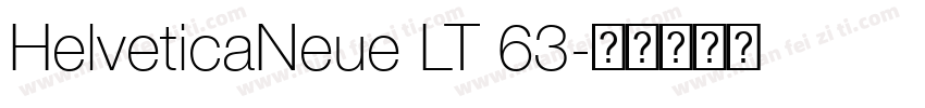 HelveticaNeue LT 63字体转换